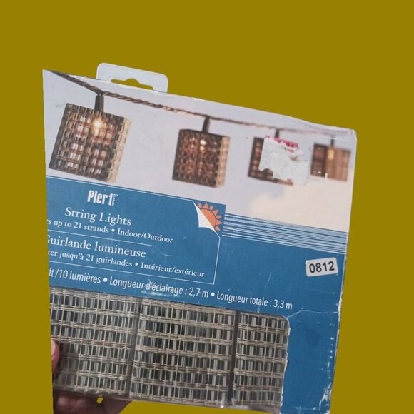 Pier 1 Indoor/Outdoor Vtg String Lights 10 Lights 9 Ft Lighted Length - Picture 5 of 5